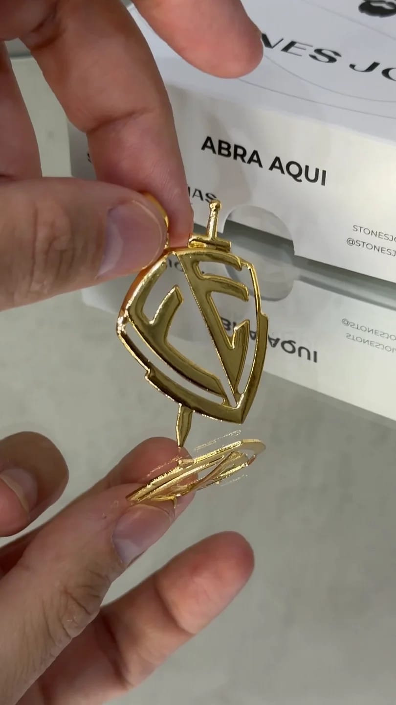 Pingente Escudo da Fé G