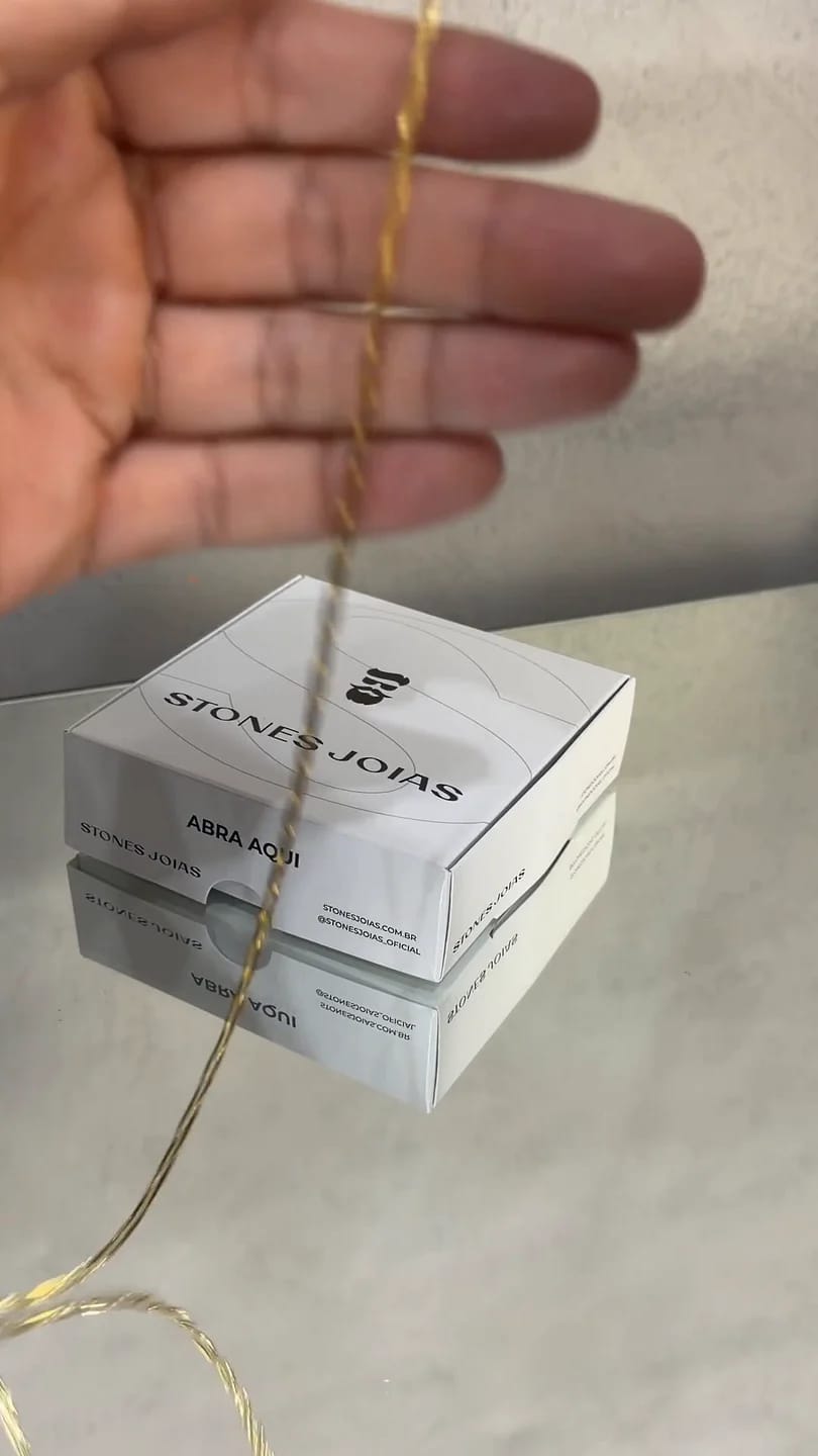 Corrente Cadeado Alongado 3mm