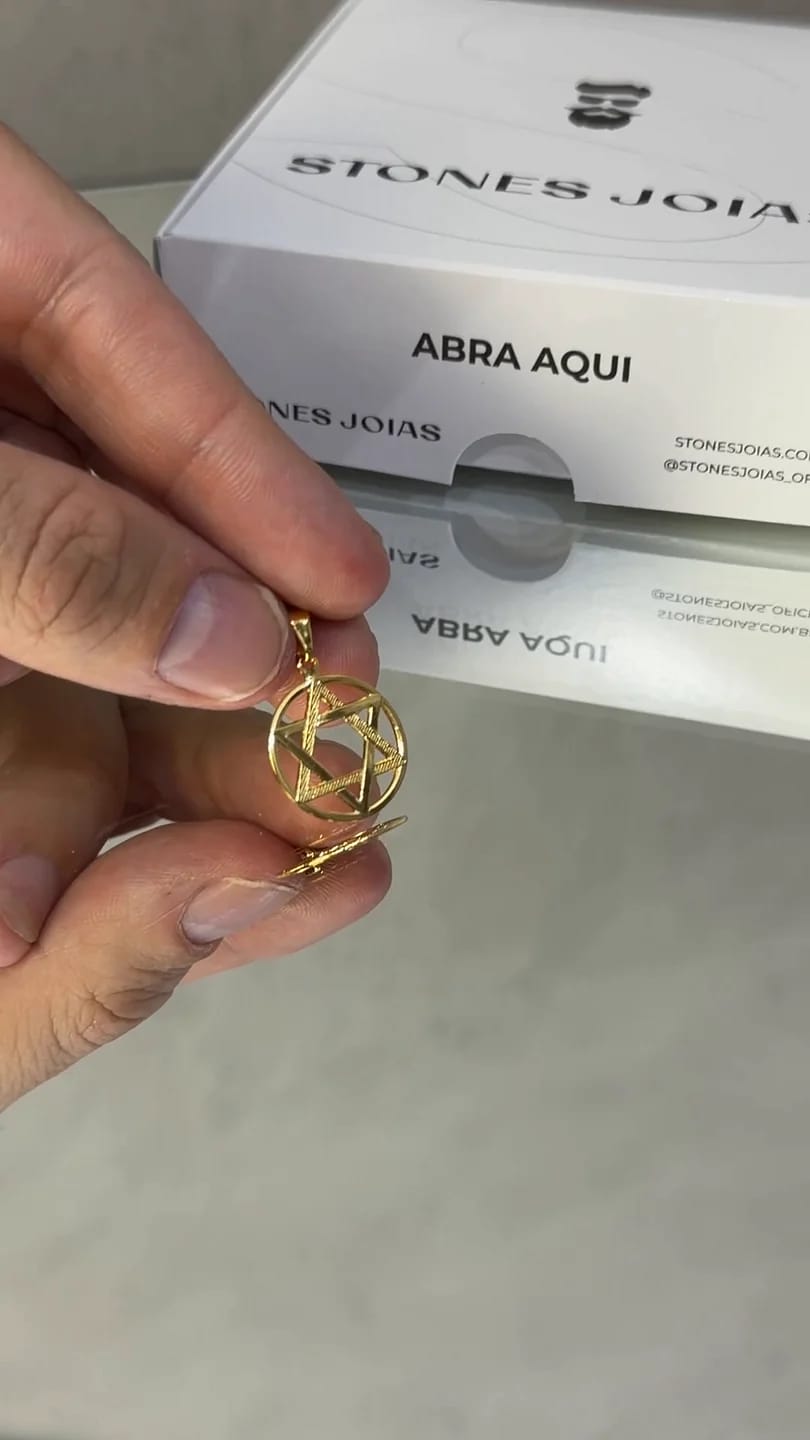 Pingente Estrela de Davi Aro P