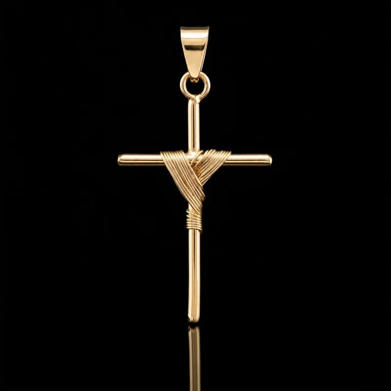 Pingente Crucifixo Amarrado M