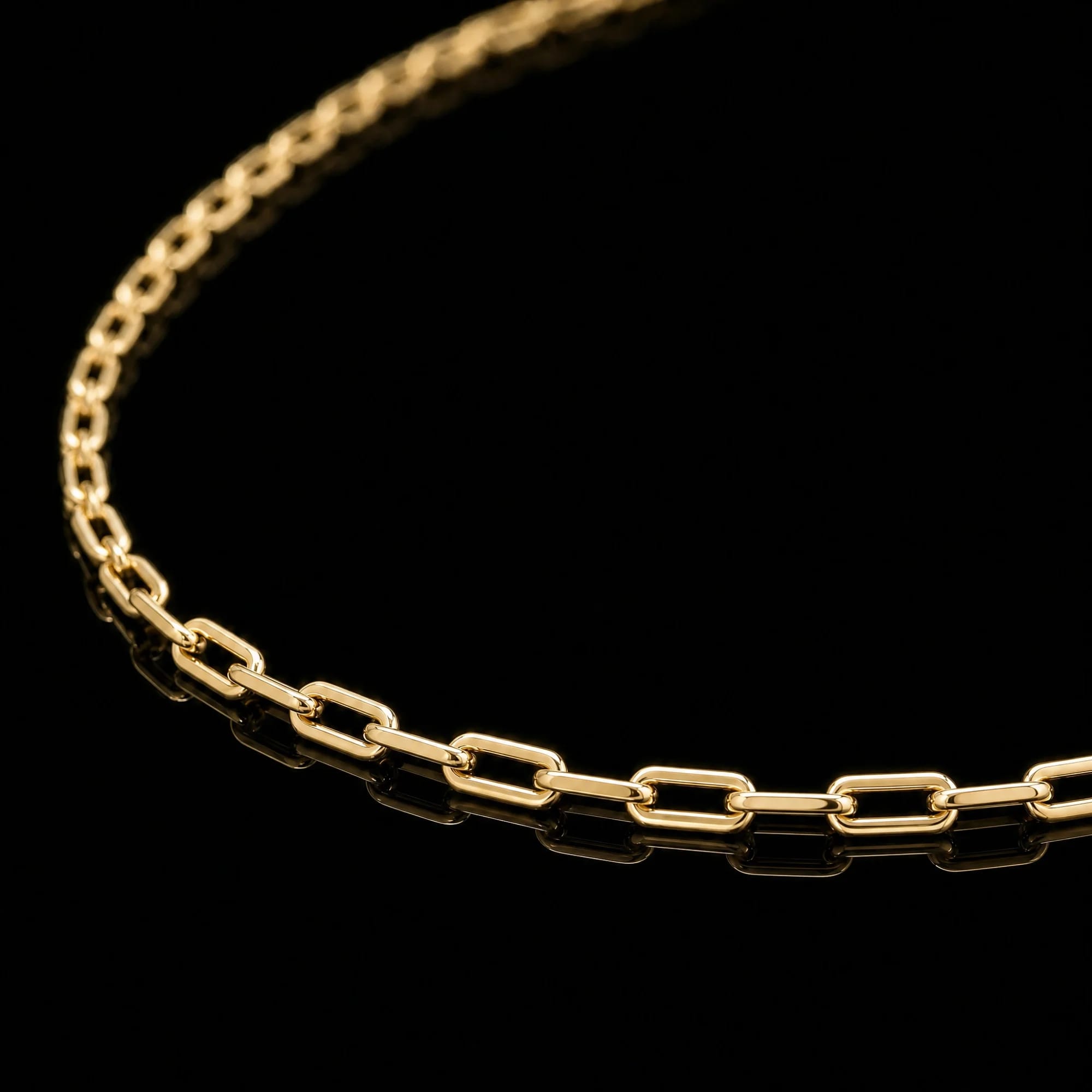 Corrente Cadeado Alongado 3mm