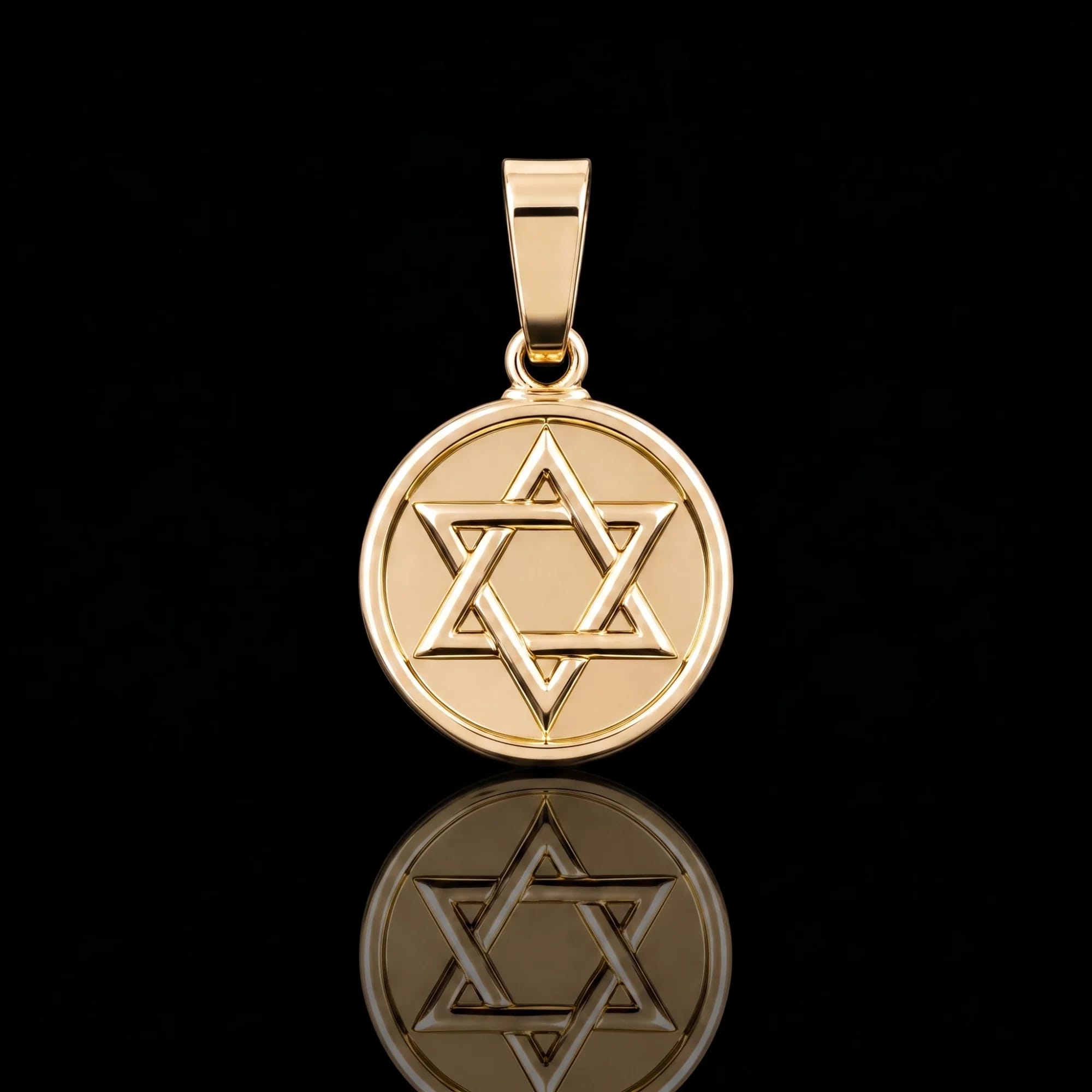 Pingente Estrela de Davi Medalha P