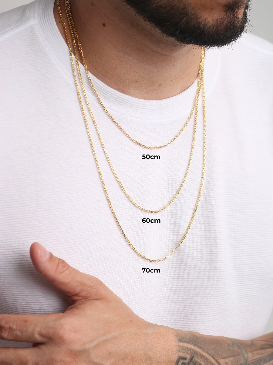 Corrente Cadeado 2mm Fecho Bomba 10,3g