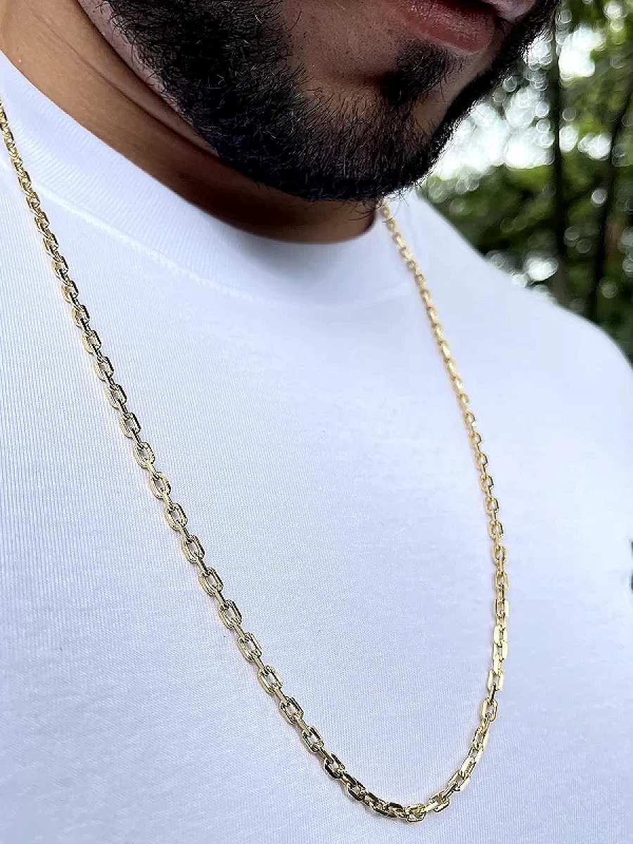 Corrente Cadeado 3,5mm Fecho Bomba 16,3g