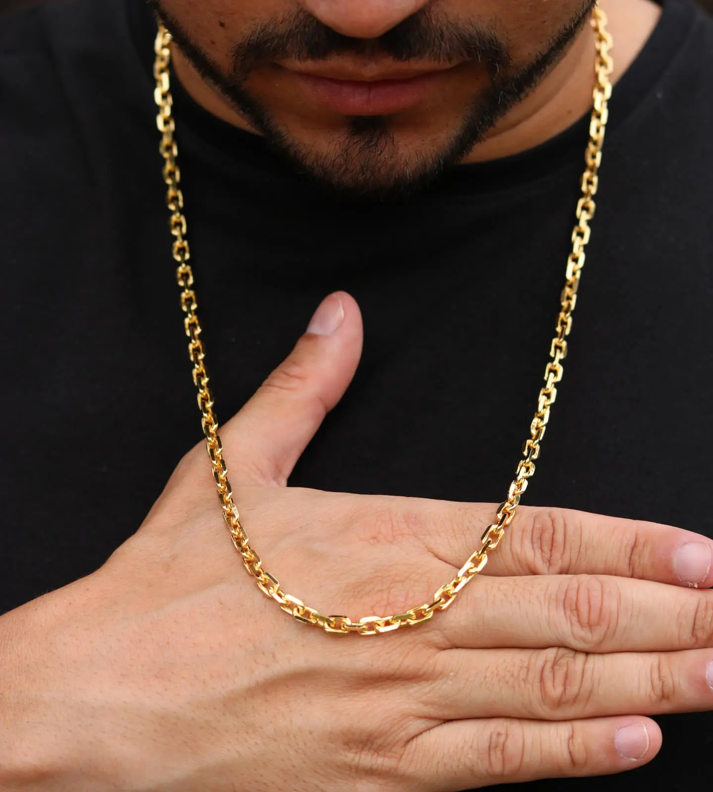 Corrente Cadeado 5mm Fecho Bomba 38,8g