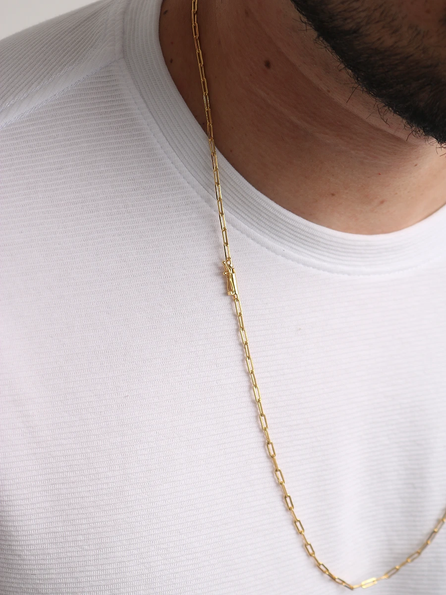 Corrente Cadeado Alongado 3mm Fecho Bomba