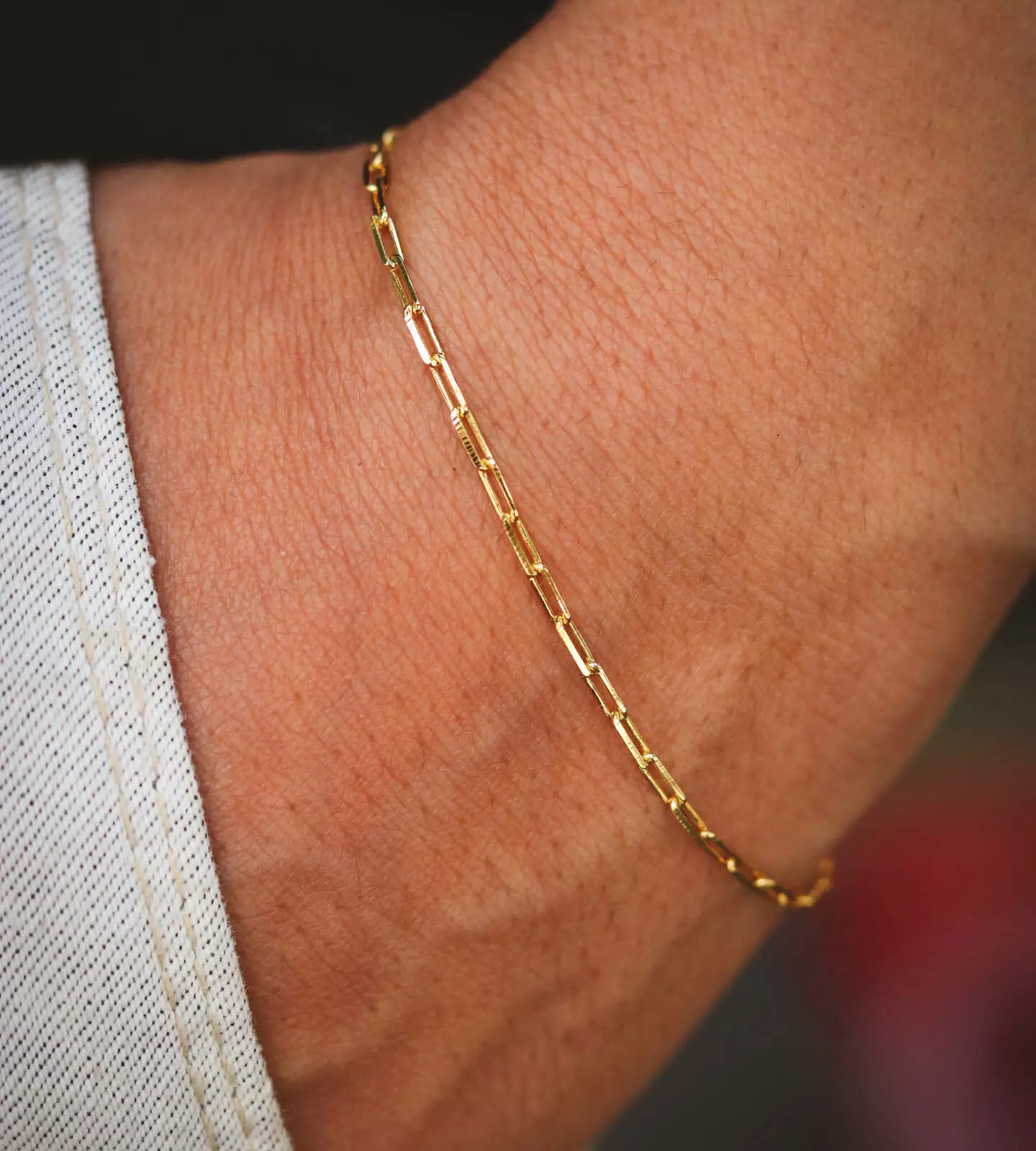 Corrente e Pulseira Cadeado Alongado 3mm Fecho Bomba + Crucifixo Tracejado