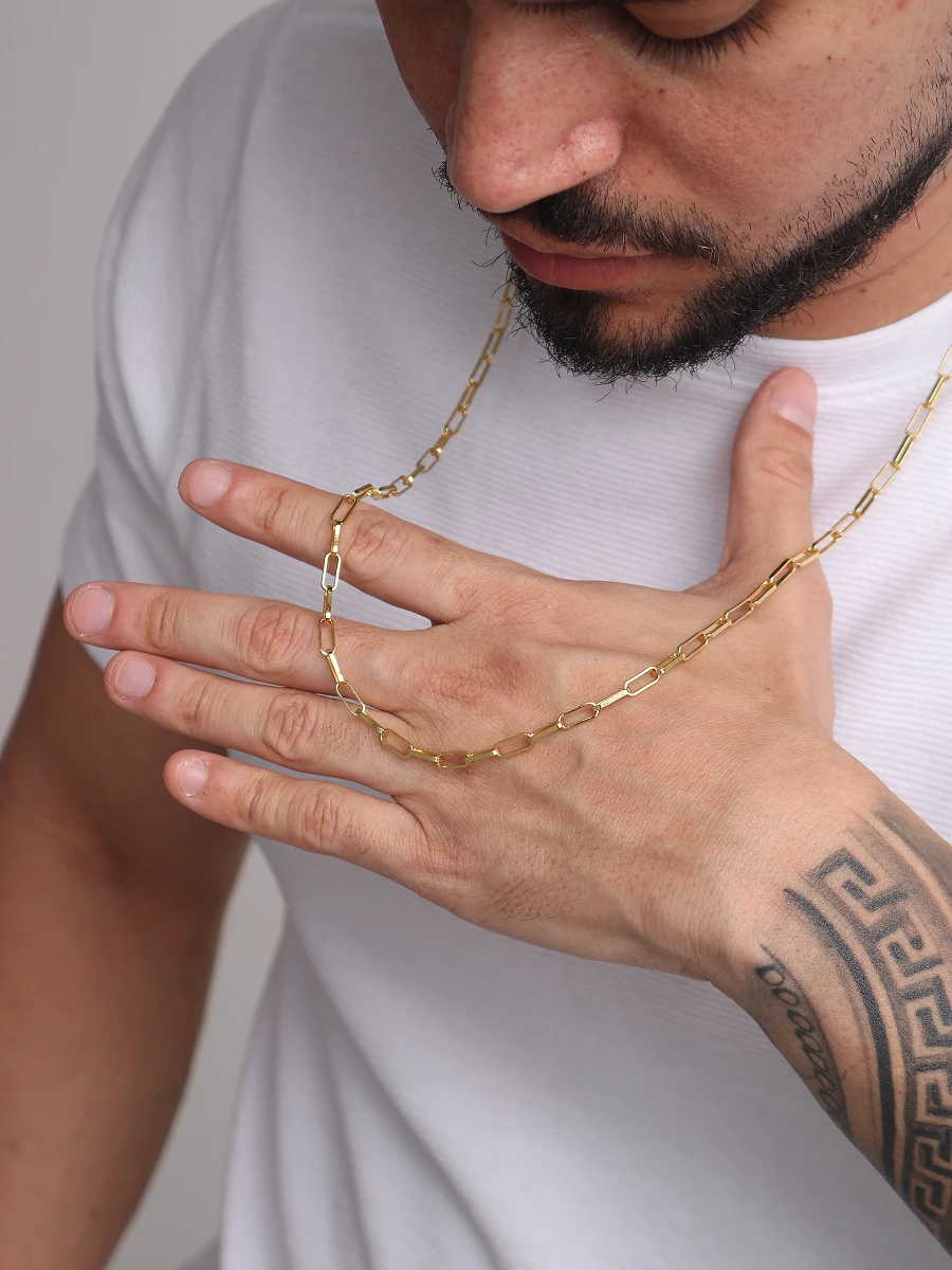 Corrente Tijolinho 3,5mm Fecho Bomba 11.7g