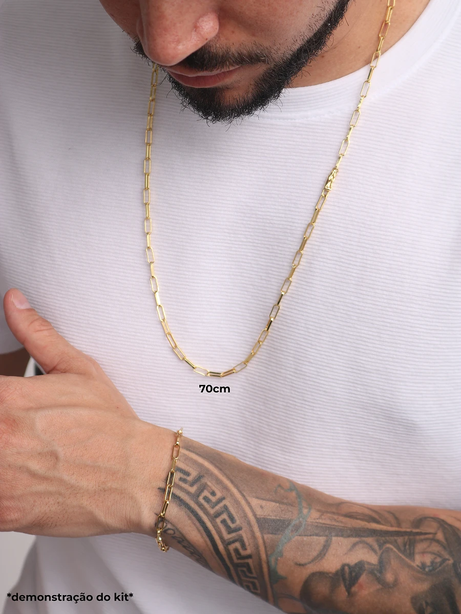 Pulseira Tijolinho 3,5mm Fecho Bomba