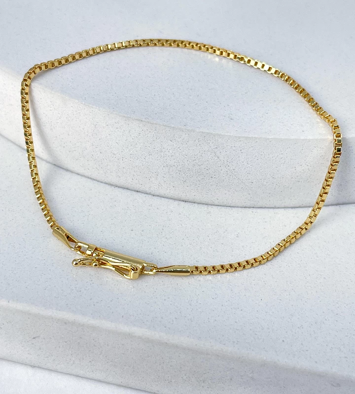 Pulseira Veneziana 1,5mm Fecho Bomba